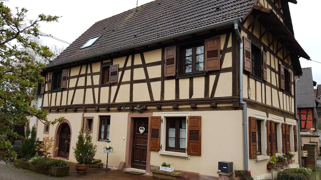 Gite Au Petit Ruisseau-Etage Et Combles-Maison Alsacienne 4 Personnes 4 Nuitees Minimum Langensoultzbach エクステリア 写真