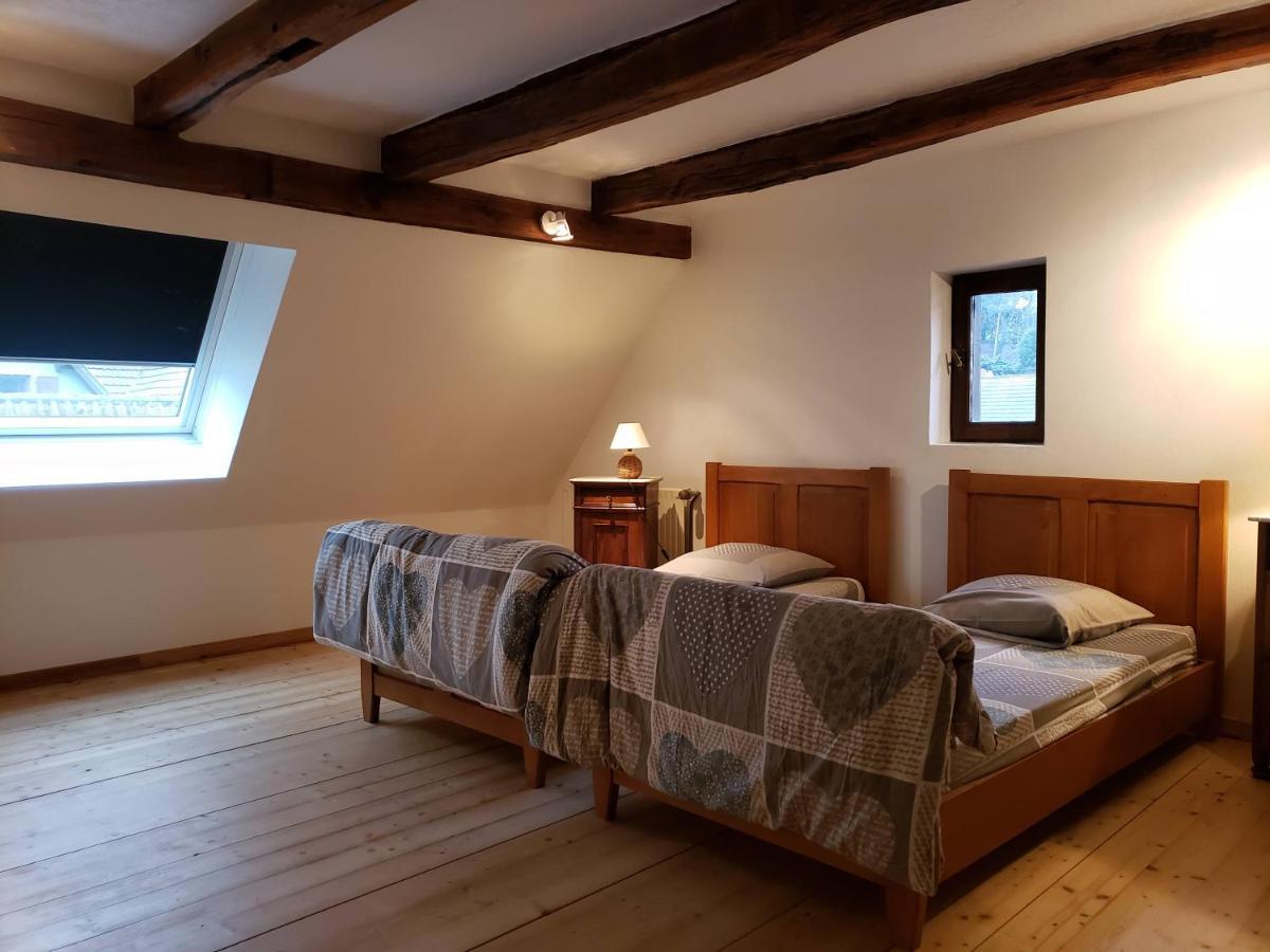 Gite Au Petit Ruisseau-Etage Et Combles-Maison Alsacienne 4 Personnes 4 Nuitees Minimum Langensoultzbach エクステリア 写真