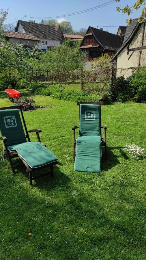 Gite Au Petit Ruisseau-Etage Et Combles-Maison Alsacienne 4 Personnes 4 Nuitees Minimum Langensoultzbach エクステリア 写真