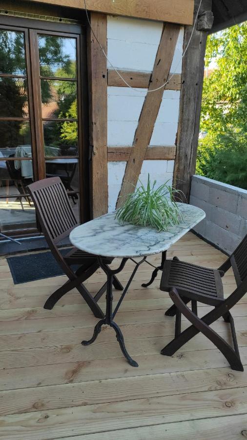 Gite Au Petit Ruisseau-Etage Et Combles-Maison Alsacienne 4 Personnes 4 Nuitees Minimum Langensoultzbach エクステリア 写真