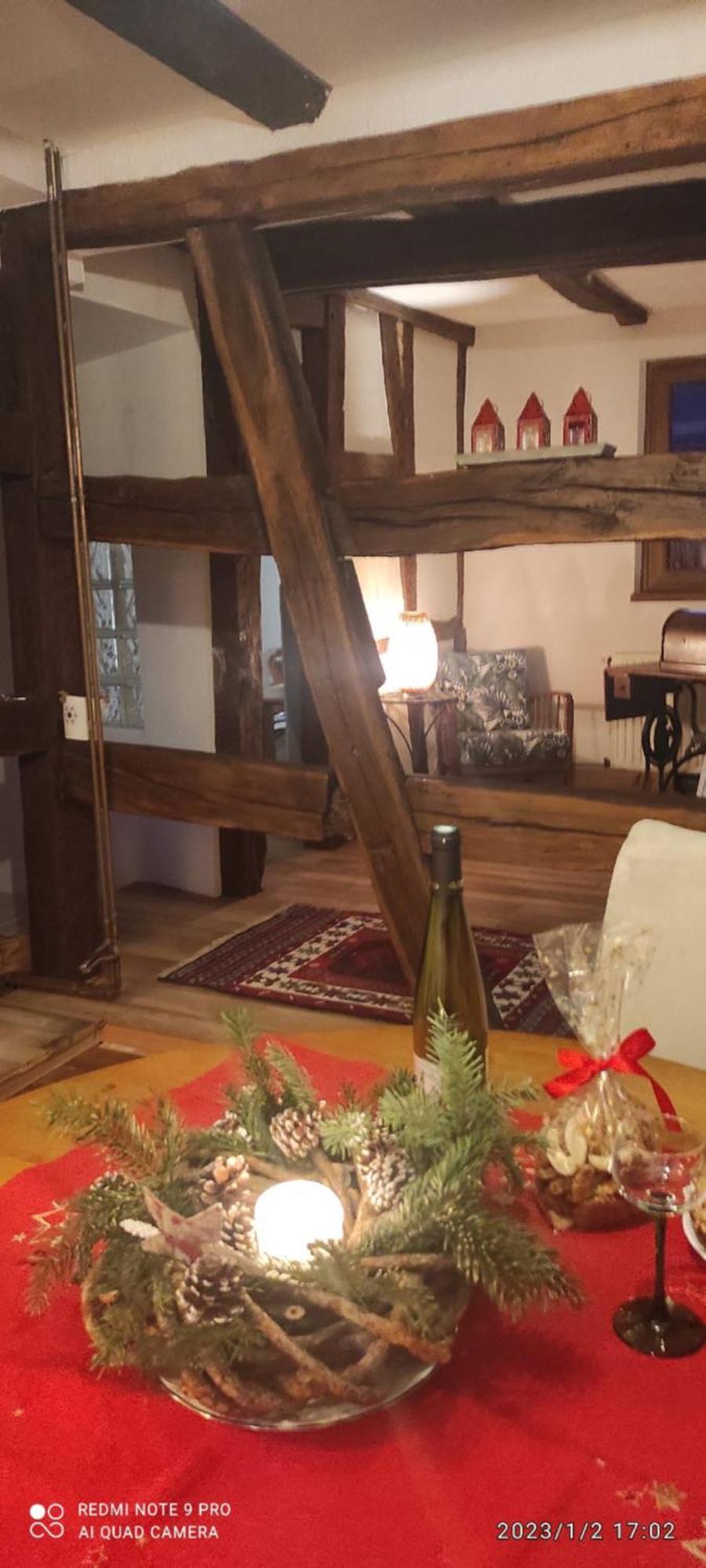 Gite Au Petit Ruisseau-Etage Et Combles-Maison Alsacienne 4 Personnes 4 Nuitees Minimum Langensoultzbach エクステリア 写真